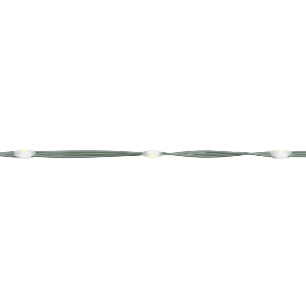 LED-Weihnachtsbaum 200 LEDs Warmweiß 180 cm Kupfer Eisen mit 8 Lichteffekten USB Stromversorgung für Fahnenmast Garten Balkon Terrasse Innen Außen Weihnachtsbeleuchtung