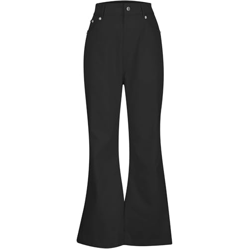 Men's Bell Bottom Jeans Casual Stretch Classic Retro Denim Pants 70s Outfits Vintage Flare Disco Pants with Pockets2