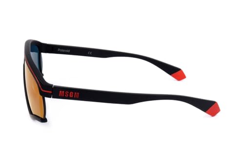 Polaroid PLD MSGM 2/G Black Orange/Red 68/4/150 unisex Sunglasses3