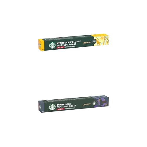 STARBUCKS Explorer Pack Decaf by Nespresso, Coffee Capsules 6 x 10 (60 Capsules) - Amazon Exclusive