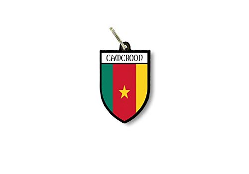 Porte cles clefs cle Drapeau Collection Ville Blason Cameroun camerounais