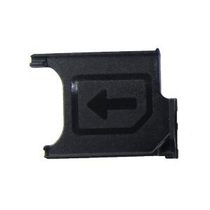 Bandeja de tarjeta SIM de Smays de repuesto para SONY XPERIA Z ULTRA XL39H 6,4 pulgadas (negro)