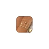Unique Cadeau Femme: Bracelets en couches sont livrés avec une boîte cadeau exquise et peuvent être comme bracelets personnalisés, bracelet d'amitié, bracelet pour couple, Danity bracelets de chaîne plaqué or est un cadeau parfait pour les femmes, les filles, la petite amie, la femme, l'ami, la fille et vous-même pour l'anniversaire, l'anniversaire, le jour de Thanksgiving, Noël, la fête des mères, la Saint-Valentin ou la nouvelle année. Exprimez leur votre amour le plus sincère