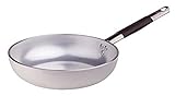 Diámetro: 24 cm. Ollas Agnelli Salto Pan Radiante evasé Alta, de Aluminio, de Espesor 5 mm, con Mango Tubular de Acero Inoxidable Fresca, de Plata, 24 cm
