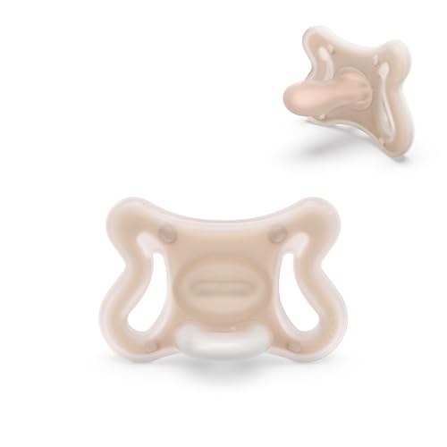 Suavinex, Chupete Recién Nacido Zero Zero con Tetina Fisiológica SX Pro para Bebés -2 a 2 Meses, Chupete Mini para Prematuros, Hipoalergénico, para Pieles Sensibles, Silicona Skin-Friendly, Light