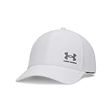 Under Armour Men's Iso-Chill ArmourVent Adjustable Hat, (101) White / / Steel, One Size Fits Most