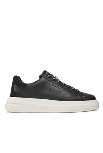Guess Para Hombre. FMPVIBSUE12 Zapatillas Elba Negro (45), Plano, Cordones, Casual - 7