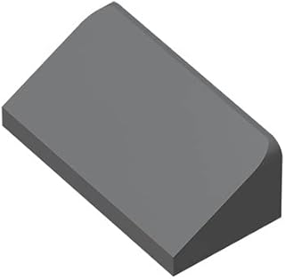 Classic Building 30 Slope 1x2x2/3, 100 Piece, Compatible with Lego Parts and Pieces 85984, Creative Play Set - 100% Compatible with All Major Brick Brands(Colour:Dark Grey)