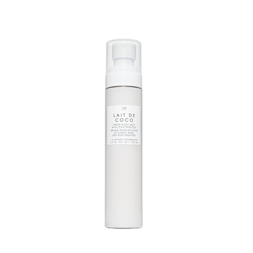 Le Monde Gourmand Lait de Coco Fresh Mist for Women, Hydrating Body Spray with Electrolytes, Coconut Bergamot Vanilla Scent, Vegan & Cruelty Free, 3.4 fl oz (100 ml)