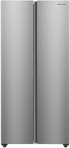 Cookology CSBS460IX 460 Litre Freestanding American Side-by-Side Fridge ...