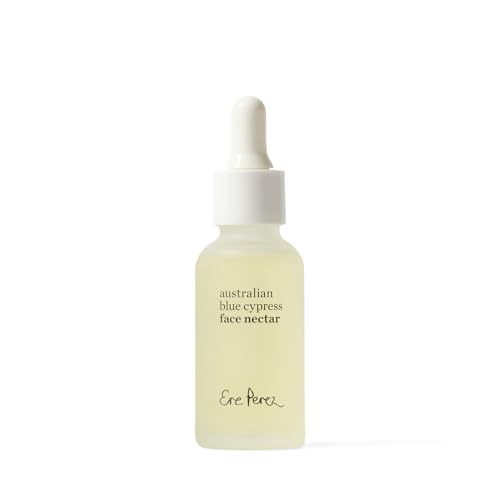 Ere Perez - Natural Australian Blue Cypress Face Nectar | Light, Hydrating, Revitalizing, Calming | Camellia, Frankencense | Vegan, Cruelty-Free, Clean Beauty, Sensitive Skin Safe (1 fl oz | 30 ml)