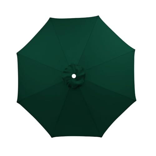 Outdoor Parasol Replacement Canopy 6 Ribs/8 Ribs 2.0m 2.30m 2.70m 3.0m Replacement Parasol Fabric Cover for Outdoor Patio Garden, Umbrella Canopy Standby UV 30+ Waterproof(Turquoise,2.0m/8 Arms)