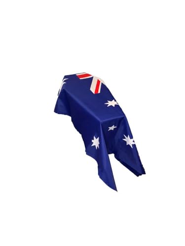 Bandera de Australia con diseño de ataúd y bordes reforzados decorativos