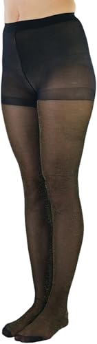 Image of ToBeInStyle Women's Shine & Shimmer Metallic Pantyhose Opaque Lurex Tights