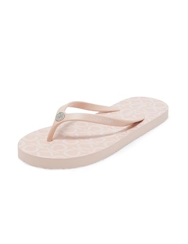 Calvin Klein Women's Sarminya Flip Flop, Blush, 8