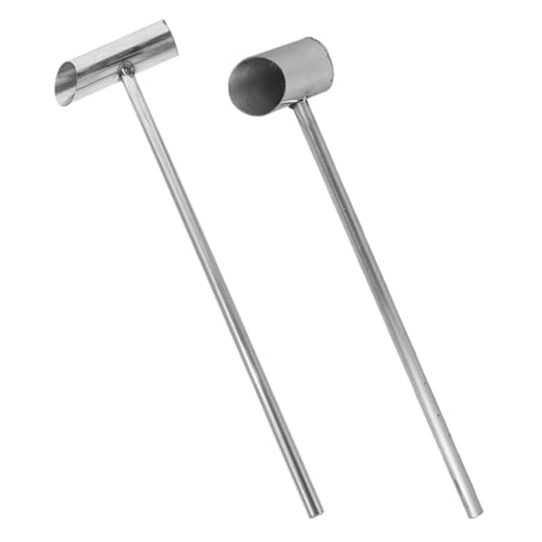 Garneck Ergonomic Design Stainless Steel Spoon Reusable Food Scoop for Easy Marshmallow Sugar Baking