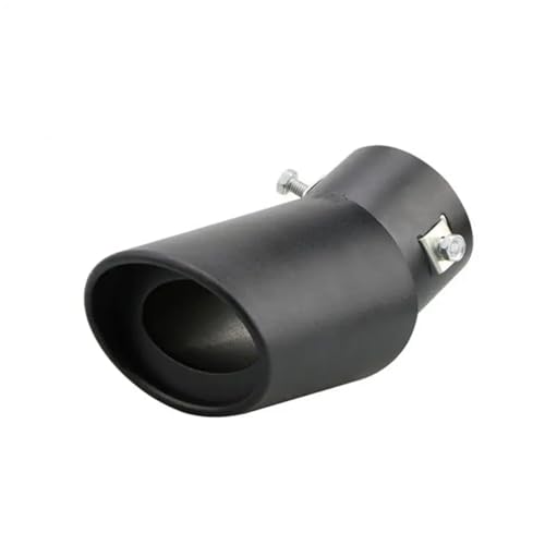 Silenciador trasero universal de acero inoxidable doble salida curva para tubo de escape de coche