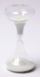 YuanKanJu 15 Minute Beaker Glass Sand Timer - Clear Glass 5.5" Tall