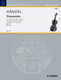 Nine Trio Sonatas: op. 2. 2 violins and basso continuo; cello ad libitum.
