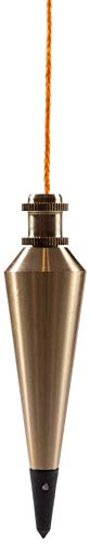 Aala Survey Drawing Instruments Solid Brass Plumb Bob (226 Gram, 8 Oz)