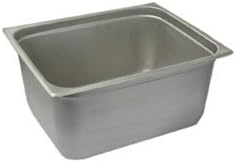 HALF SIZE 6"D STAINLESS STEEL STEAM TABLE PAN