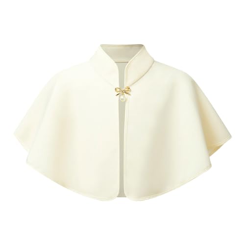 Girls Elegant Princess Shawl Shoulder Cape Birthday Party Communion Wraps Shrug Capelets Flower Girl Cover up