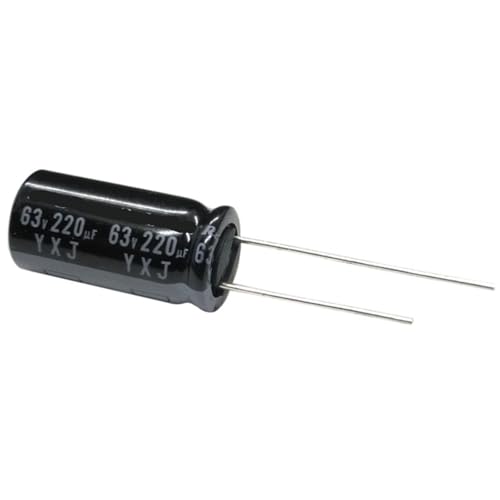 Condensateur électrolytique 63V 220uF haute stabilité thermique 10x20mm pour filtrage de tension