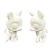 LPSCB 2pcs/Pack Bobble Head White Base for Painting Custom Pet Shop Toy Blank Model OOAK DIY Paint (Deer)