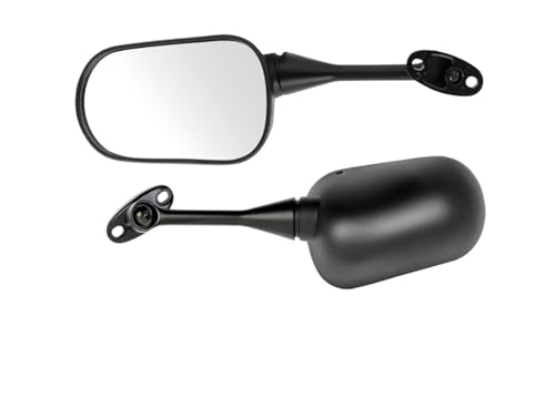 Specchietti retrovisori motociclette Specchietto Retrovisore Per Estremità Manubrio Moto Per Hond&a CBR 600 RR 2003-2012 1000RR 2004-2006 Specchietti Neri Set Sinistro E Destro