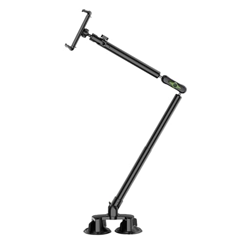 Support de téléphone pliable réglable à rotation 360 avec base ventouse de bureau