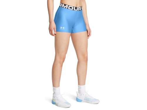 Under Armour HeatGear Shorty-Shorts für Damen, Horizon Blue/White, S