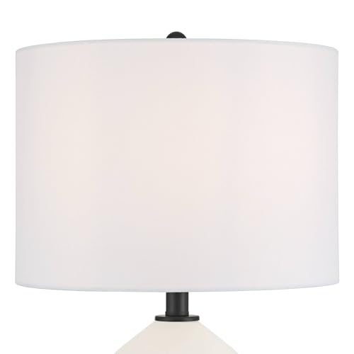 Lámparas de mesa Lucy modernas 26.5" set x2 blanco y negro miniatura 3