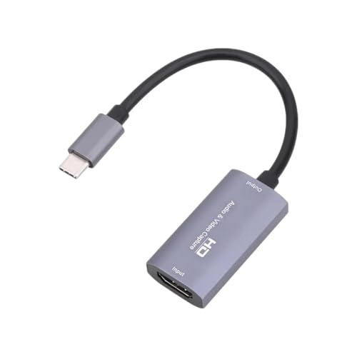 Video Capture Card, HDMI to USB-C 4K 1080P 60FPS Capture Device for Live Streaming, Gaming & Recording on Switch, PS5, Xbox, PC, Mac, Camera