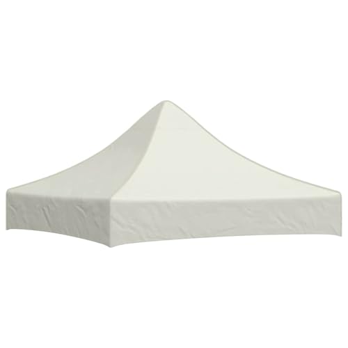 Partyzelt Dach 2x2 Meter Cremefarben: Gartenpavillon Dach UV-beständiges und wasserdichtes Ersatzdach für Pop-up Zelte, 270 g/m² Oxfordstoff