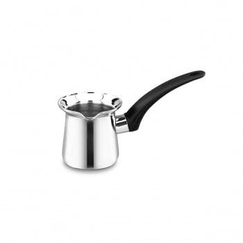 6 Ounce Stainless Steel Turkish Coffee Pot in Silver