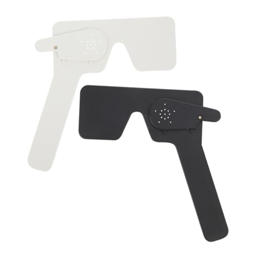 WRITWAA 2 Cubiertas Para Pruebas Oculares Bloqueo De Ojos Gafas De Lectura Oclusor Placa De Protección Ocular Cubiertas Para Pruebas Oculares Herramienta De Prueba De Visión