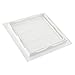 ABS Hinged Access Hatch for Wall Inspection – White Plasterboard Inspection Port with Detachable Door, Suitable for Water Valve & Gas Meter Access,(200x200mm)