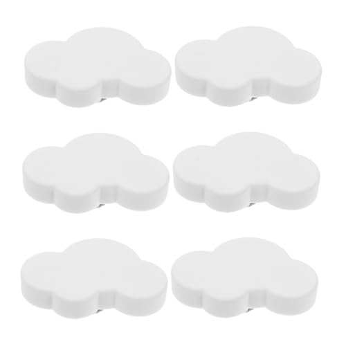 HAPINARY 6pcs Cartoon Soft Rubber Cabinet Door Knobs Kids Dresser Pulls Handles for Children's Room Safe Decorative