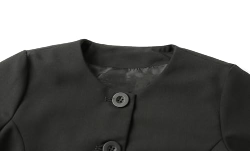 Mud Kingdom Girls Black Bolero Shrug Long Sleeve Short Cardigan3