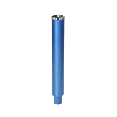 Corona diamantata per trapano a nucleo, punta Turbo – 1 1/4', Ø 62 mm, lunghezza totale 460 mm, in lega di metallo, fresa a secco, per calcestruzzo