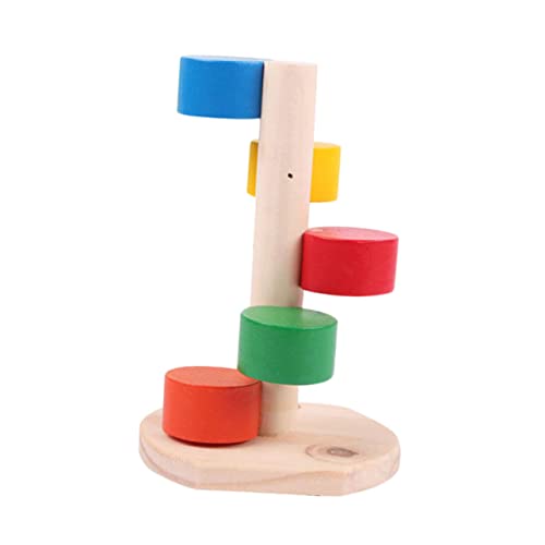 FONDOTIN Pet Play Climbing Ladder Wooden Ladder for Hamsters Pet Climbing Ladder Toy
