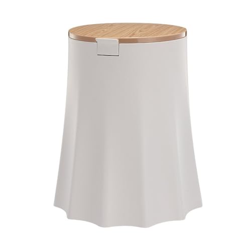 Cesta de basura de doble capa blanca para mantener tu oficina limpia y sin olores molestos
