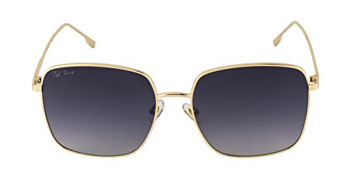 Image of Ted Smith Men's Women's UV Protection Metal Square Sunglasses