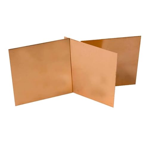T2純銅板(厚さ0.3〜6mm) - 標準サイズ10x10〜300x400mm DIY/CNCフレーム/モデル金型用(0.5x200x300mm 1pcs)