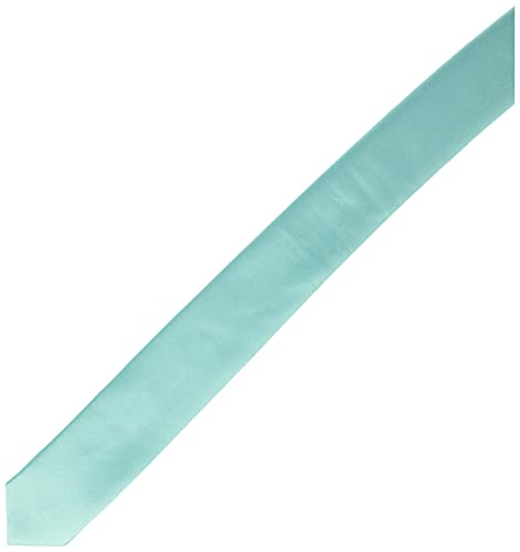 Stacy Adams Men's Satin Solid Tie Set, Turquoise, One Size #TOP2
