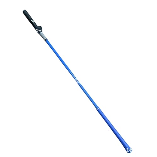 スイングトレーナー ゴルフ 練習 器具 練習用品 ダブルクリップ 素振り スイング練習 矯正 室内 屋外 滑り止め付き (ブルー)