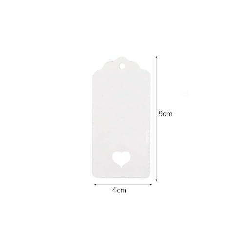 100 peças mini etiquetas de presente, etiquetas de artesanato em papel kraft em branco etiquetas rús