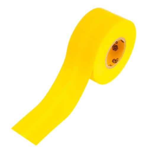 Image of GTSE Wide Yellow Electrical Tape, 48 Rolls Bulk Carton - Waterproof, Industrial Grade Vinyl, 2 in x 66ft- Strong Self-Adhesive PVC Electric Tape for Wire Insulation, 7 Mil, 600V - UL /CSA Listed
