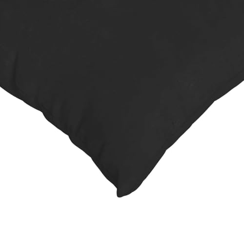 Cojines para sofá de 60 x 60 cm negros con funda extraíble lavable de salón 8