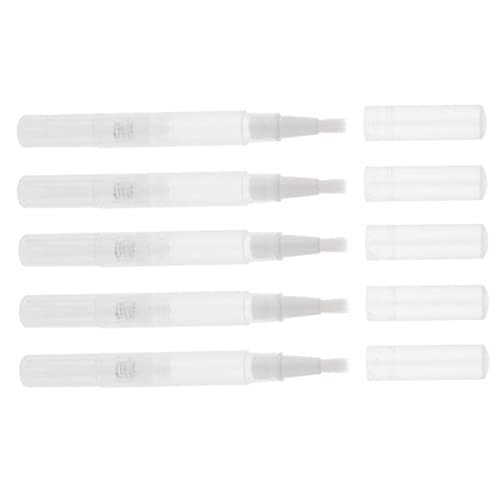 12x5pcs 3ml Empty Twist Pen Cosmetic Container Lip Gloss Tubes 3ml Travel Lip Gloss Pen Set with Brush